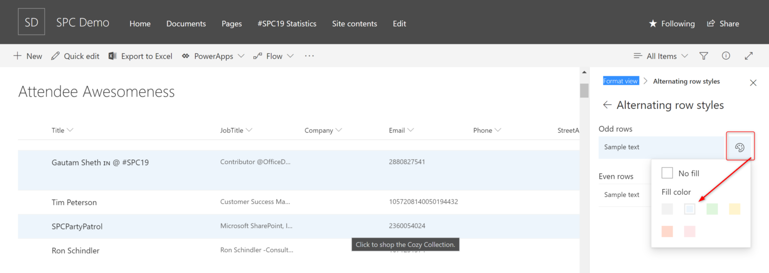 How To Add Formatting For Rows In A Sharepoint List Darce Hesss Blog 5708